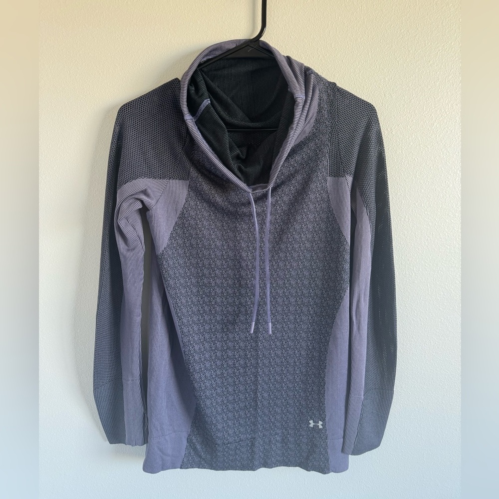 Under Armour Cowl Neck Drawstring Long Sleeve Purple Women’s Sz M